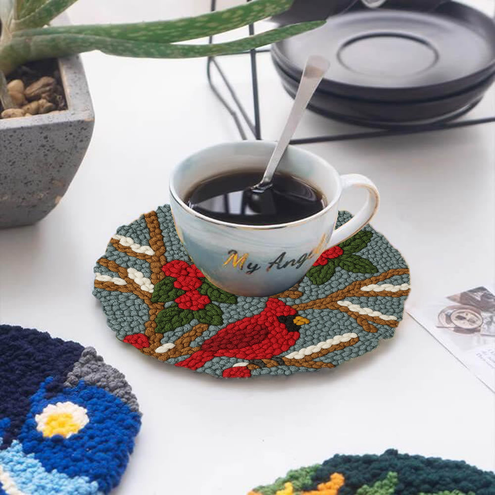 Cardinal In Winter Punch Needle Kit – Easy Festive Diy | A Comforting Handmade Moment - image 4