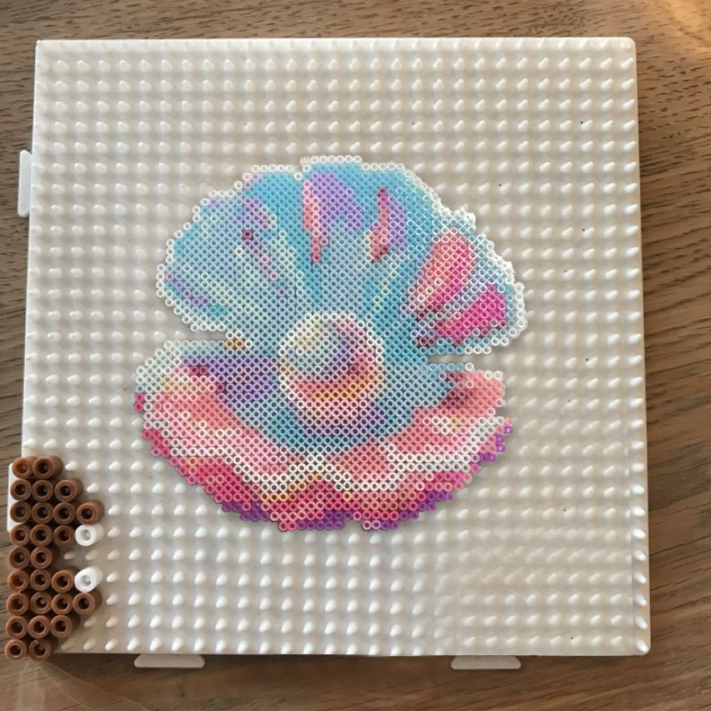 Rubbyoo Perler Beads Kit - Pearl Shell | Christmas Tree Ornament | Diy Handmade Set For Beginner - image 3