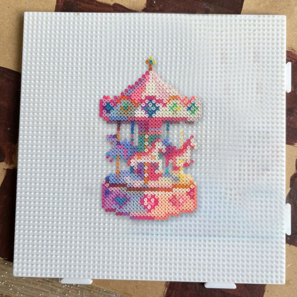 Rubbyoo Perler Beads Kit - Fantasy Carousel | Special Gift Idea | Perfect Handicraft For Kid - image 7