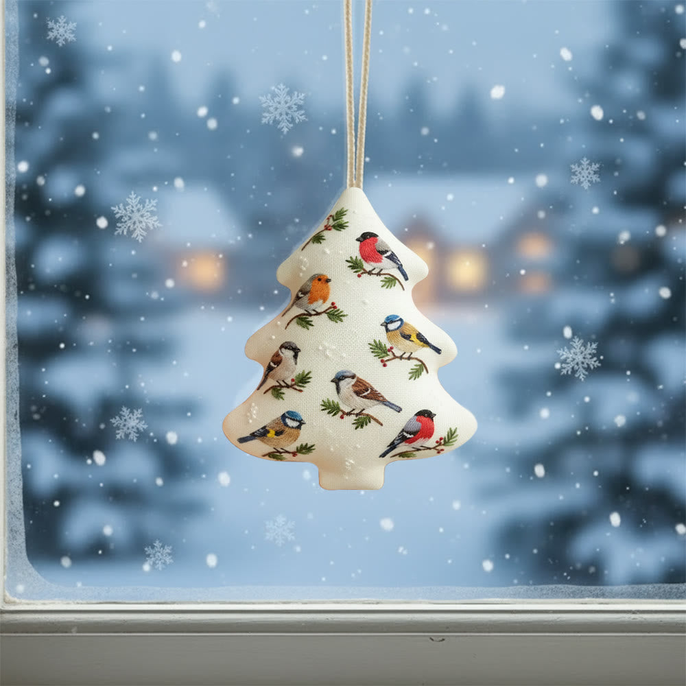 Rubbyoo Tree-shaped Embroidery Kit - Bird Party | Animal Creative Craft | Perfect For Hanging Decor - image 1