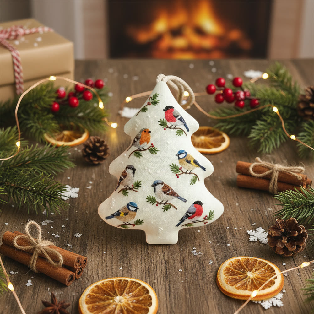 Rubbyoo Tree-shaped Embroidery Kit - Bird Party | Animal Creative Craft | Perfect For Hanging Decor - image 6