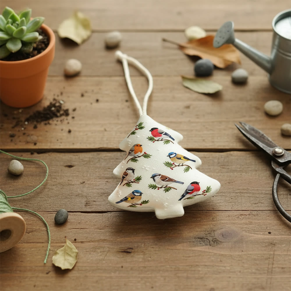 Rubbyoo Tree-shaped Embroidery Kit - Bird Party | Animal Creative Craft | Perfect For Hanging Decor - image 3