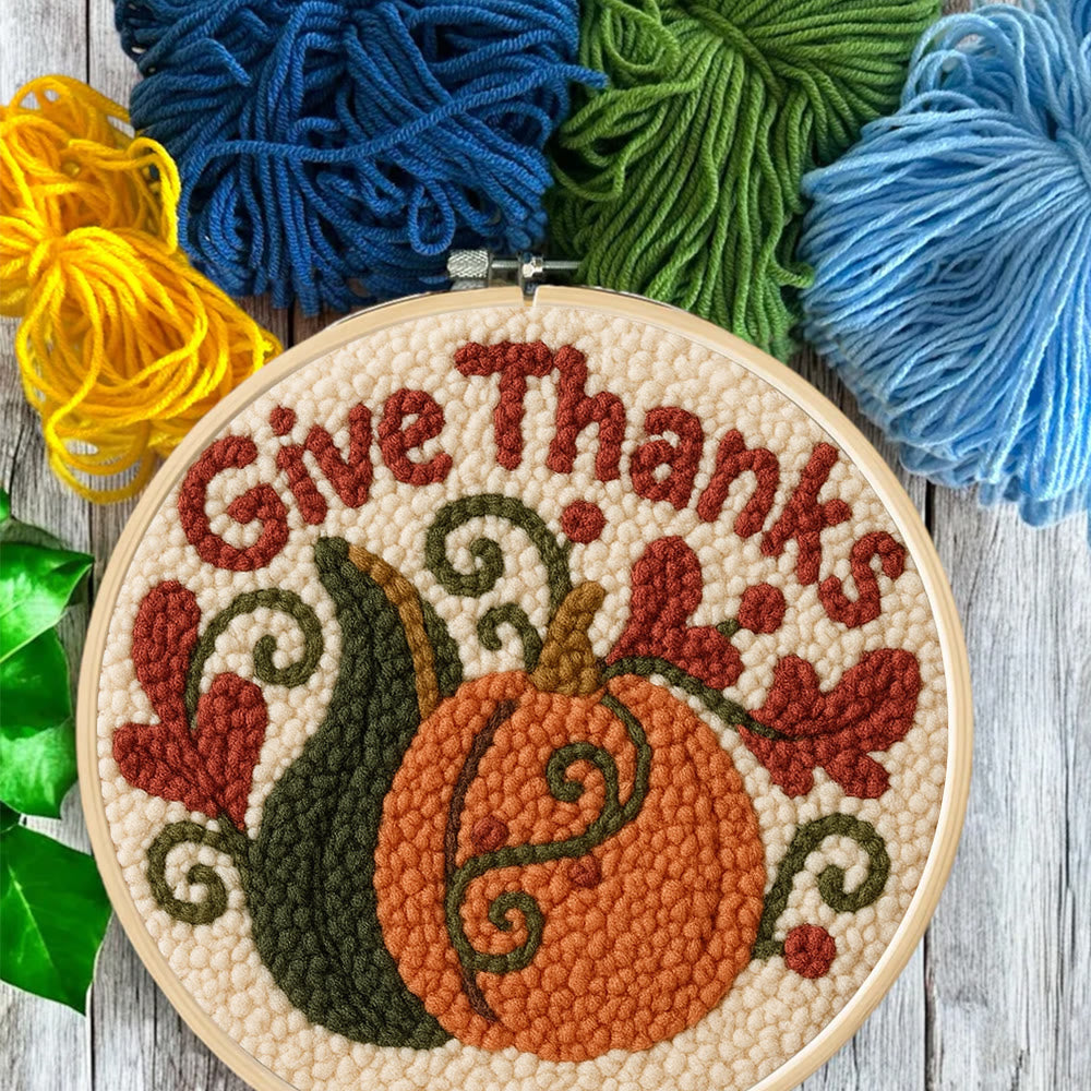 Give Thanks Punch Needle Kit – Cozy Diy Craft Project | Perfect Home Decor - image 6