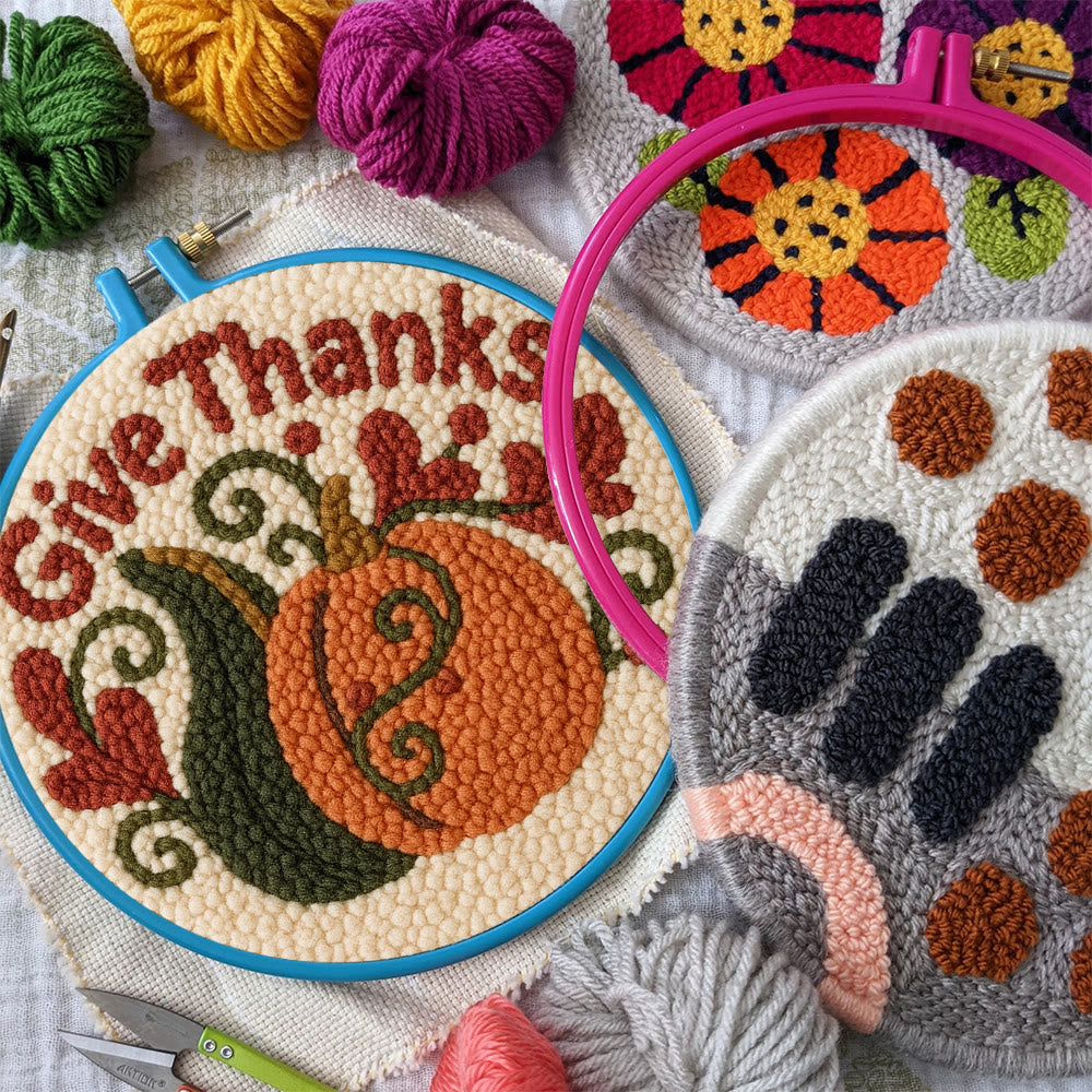 Give Thanks Punch Needle Kit – Cozy Diy Craft Project | Perfect Home Decor - image 8