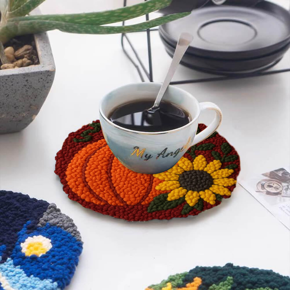 Harvest Pumpkin Punch Needle Kit – Easy Diy Project | Vibrant Fall Handmade Decoration - image 4