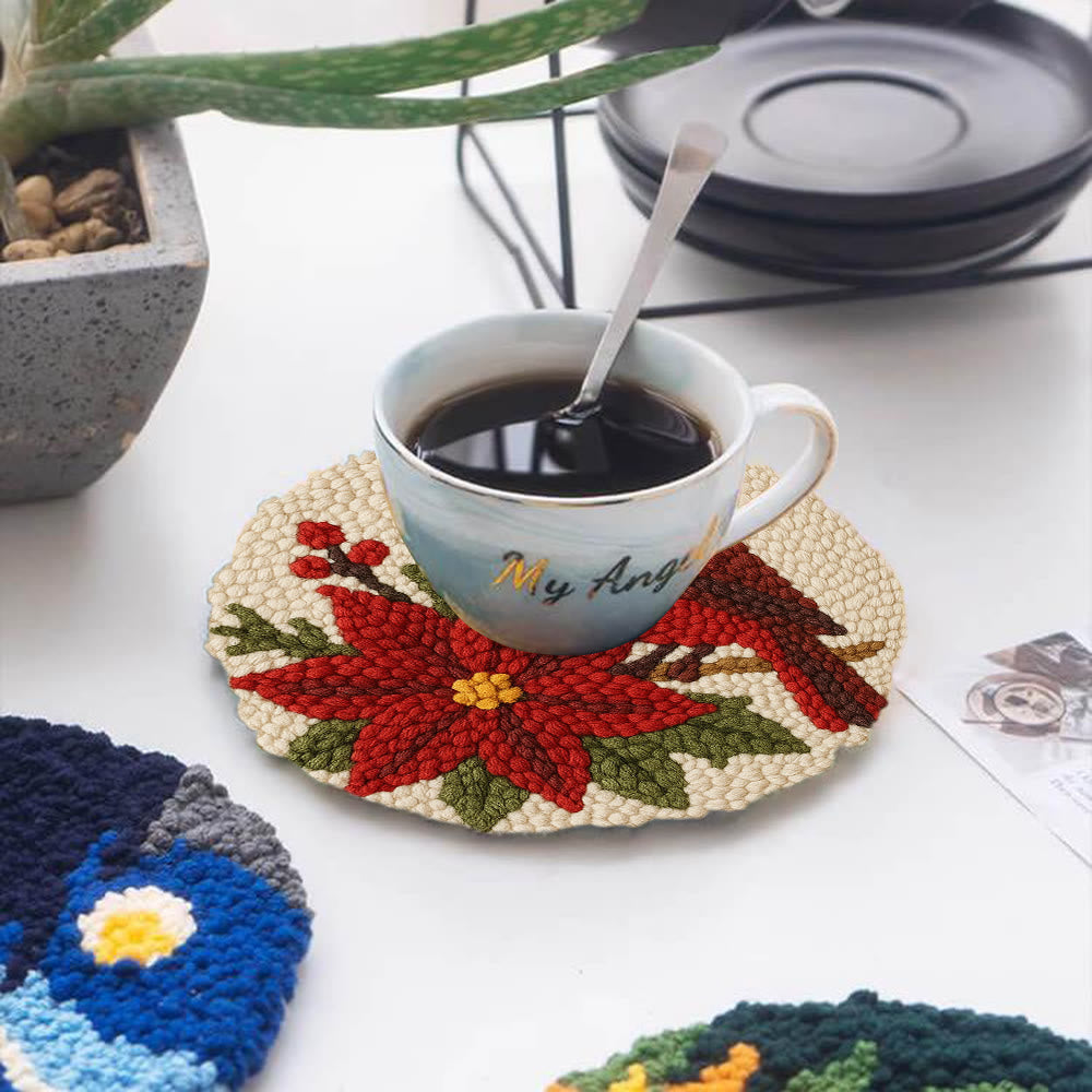 Cardinal Punch Needle Kit – Beginner-Friendly Project | Festive Winter Home Piece - image 4