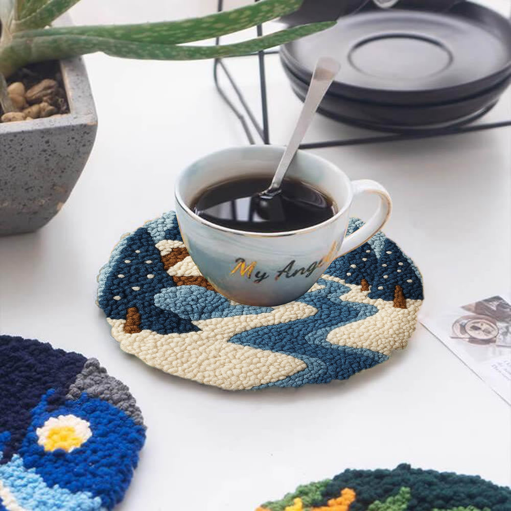 Winter Cabin Punch Needle Kit – Ideal Gift For Nature Lovers | Cozy Handmade Winter Portrait - image 4