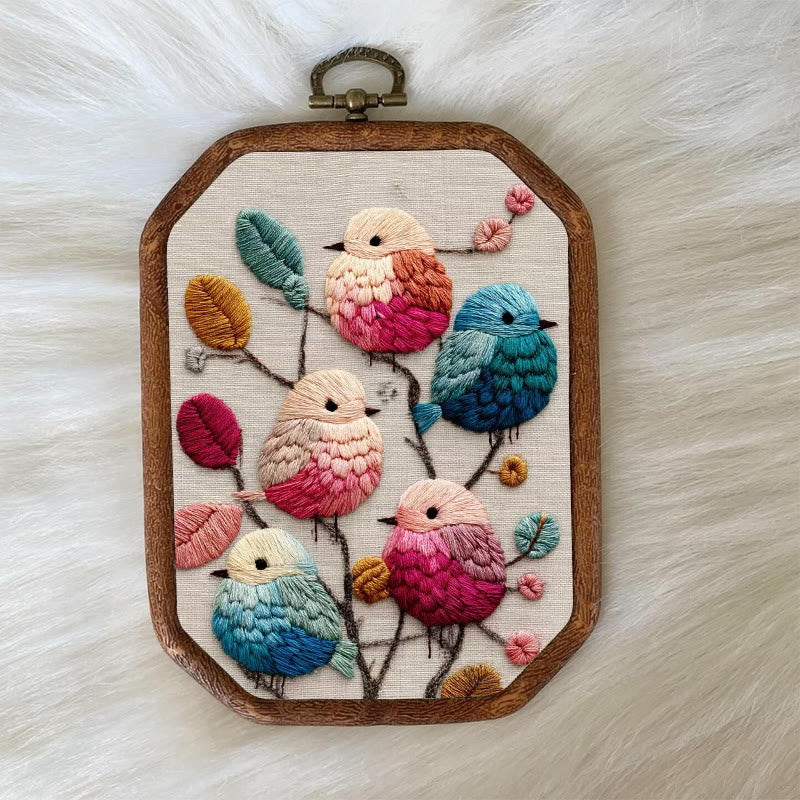 Rubbyoo Embroidery Kit - Lovely Birds | Diy Handmade Stitchwork | Perfect For Wall Hanging - image 8