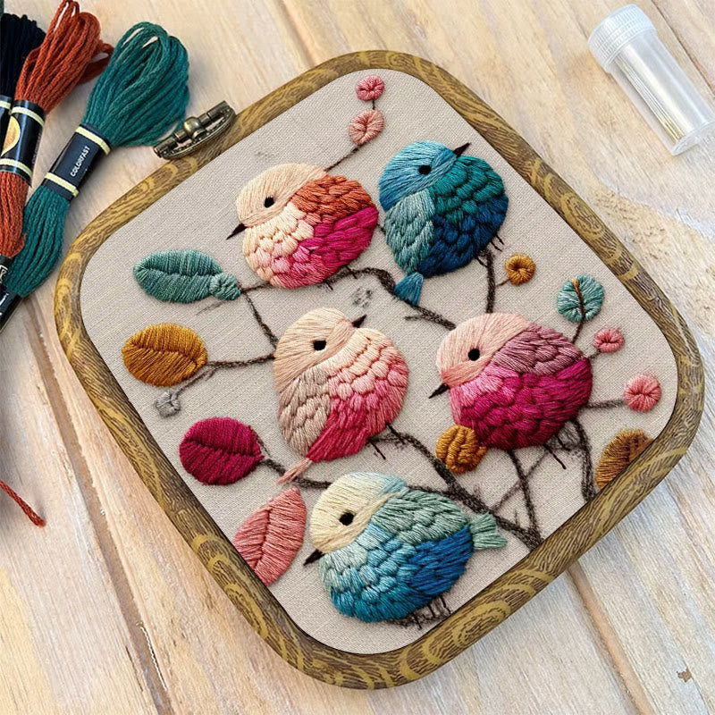 Rubbyoo Embroidery Kit - Lovely Birds | Diy Handmade Stitchwork | Perfect For Wall Hanging - image 6