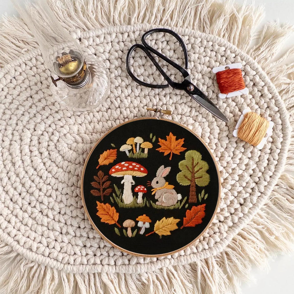 Rubbyoo Embroidery Kit - Autumn Plant | Diy Handmade Needlepoint | Nice Art For Stitch Starter - image 8