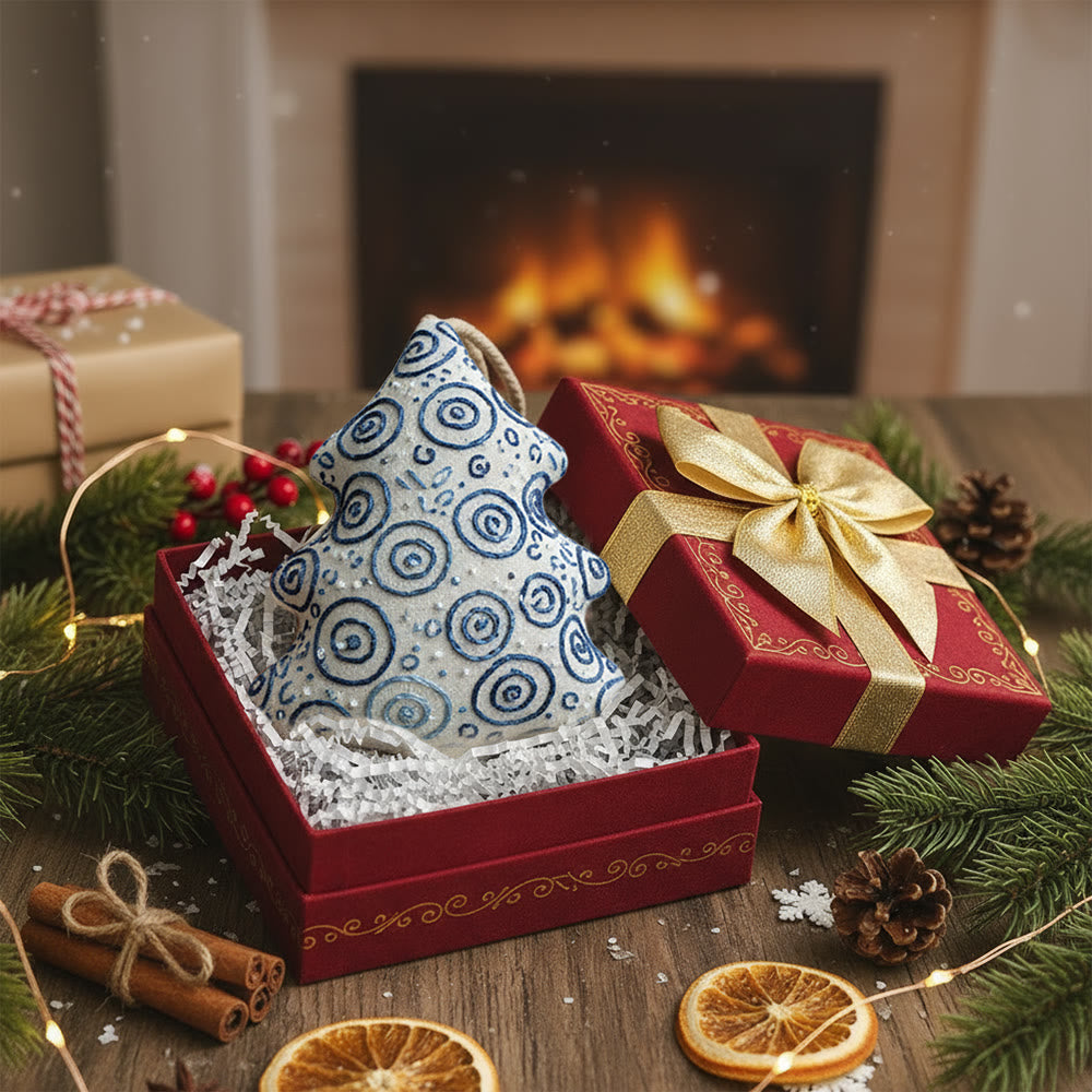 Rubbyoo Tree-shaped Embroidery Kit -  Swirl Pattern Motif | Beginner-friendly Hand Embroidery Bundle | Thoughtful Personalized Gift - image 5