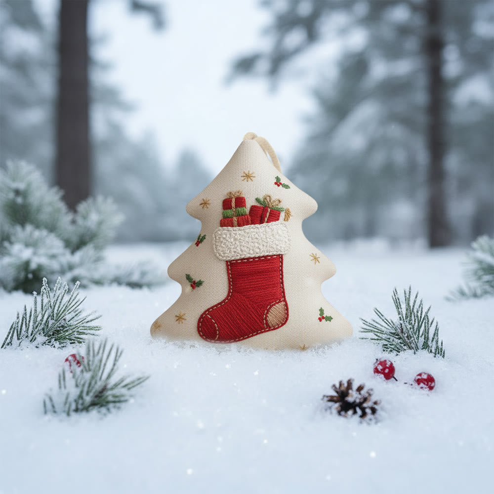 Rubbyoo Tree-shaped Embroidery Kit - Surprising Socks | Diy Hoop Art | Perfect Christmas Gift - image 6