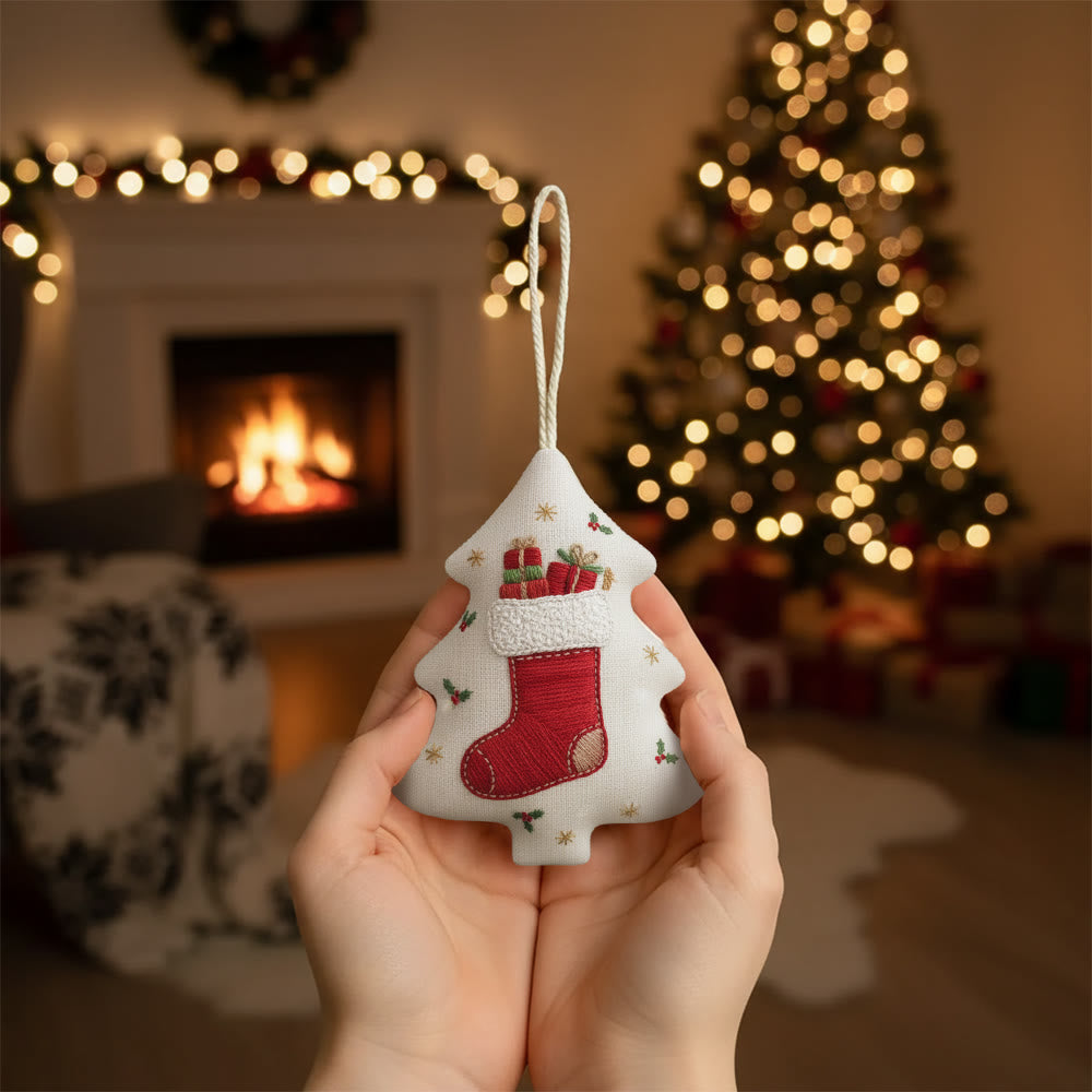 Rubbyoo Tree-shaped Embroidery Kit - Surprising Socks | Diy Hoop Art | Perfect Christmas Gift - image 5
