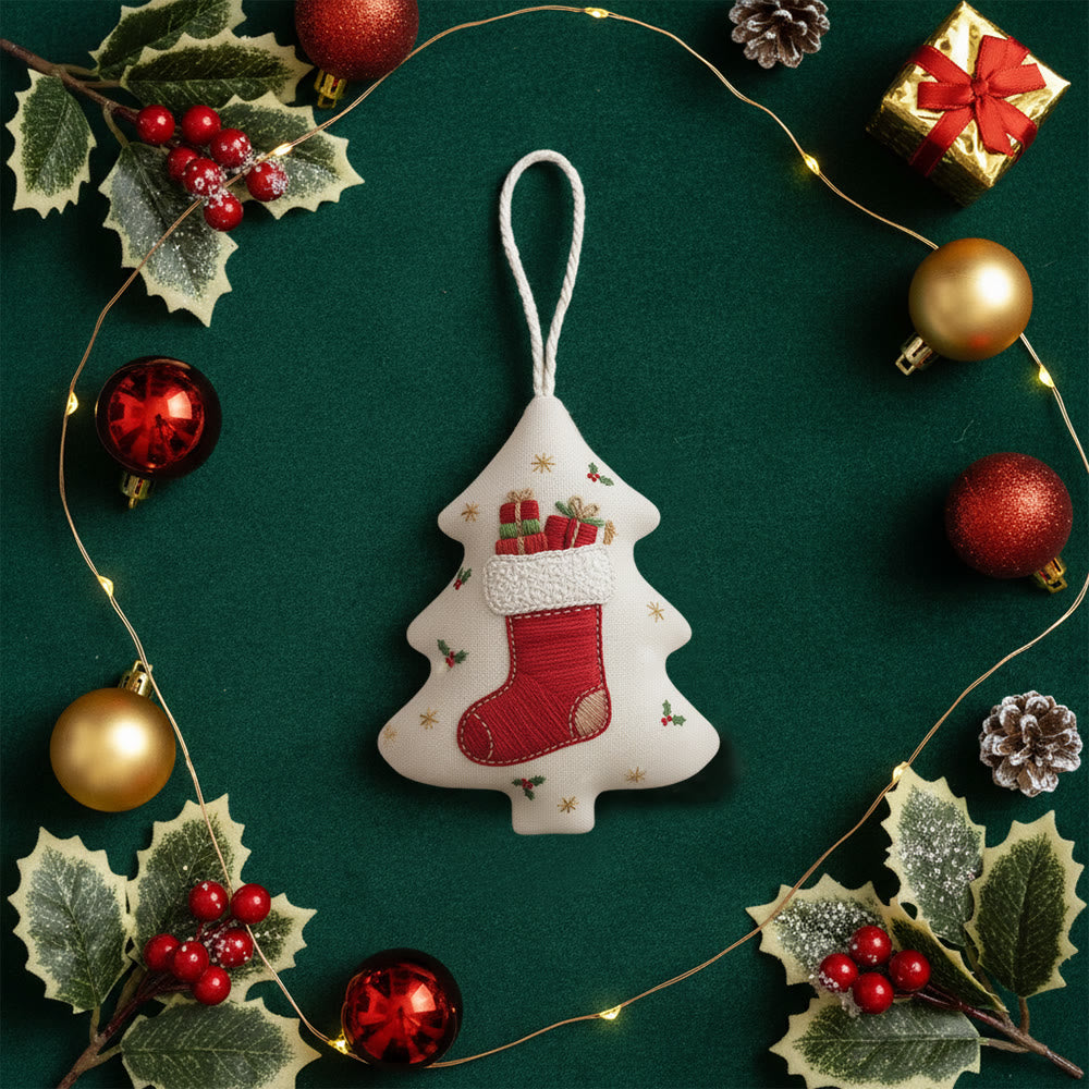 Rubbyoo Tree-shaped Embroidery Kit - Surprising Socks | Diy Hoop Art | Perfect Christmas Gift - image 9