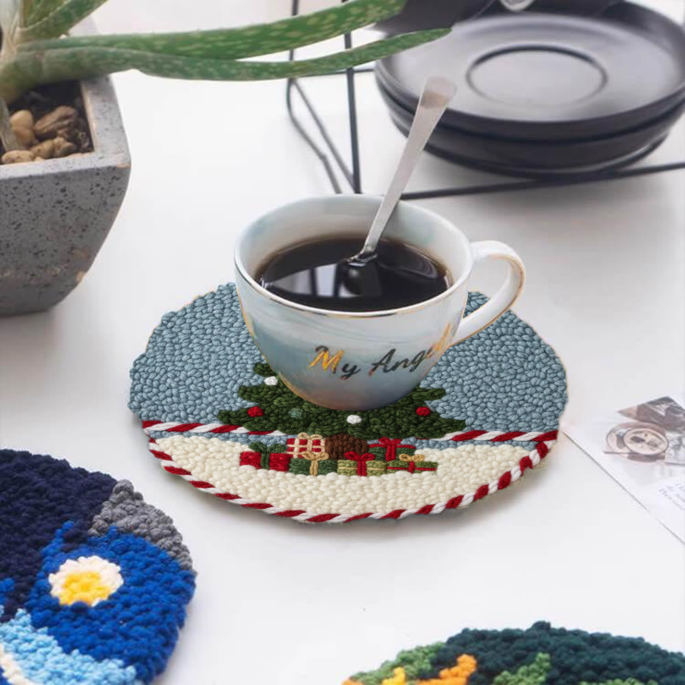 Festive Christmas Tree Punch Needle Kit – Beginner-Friendly Project | Cheerful Holiday Accent - image 4