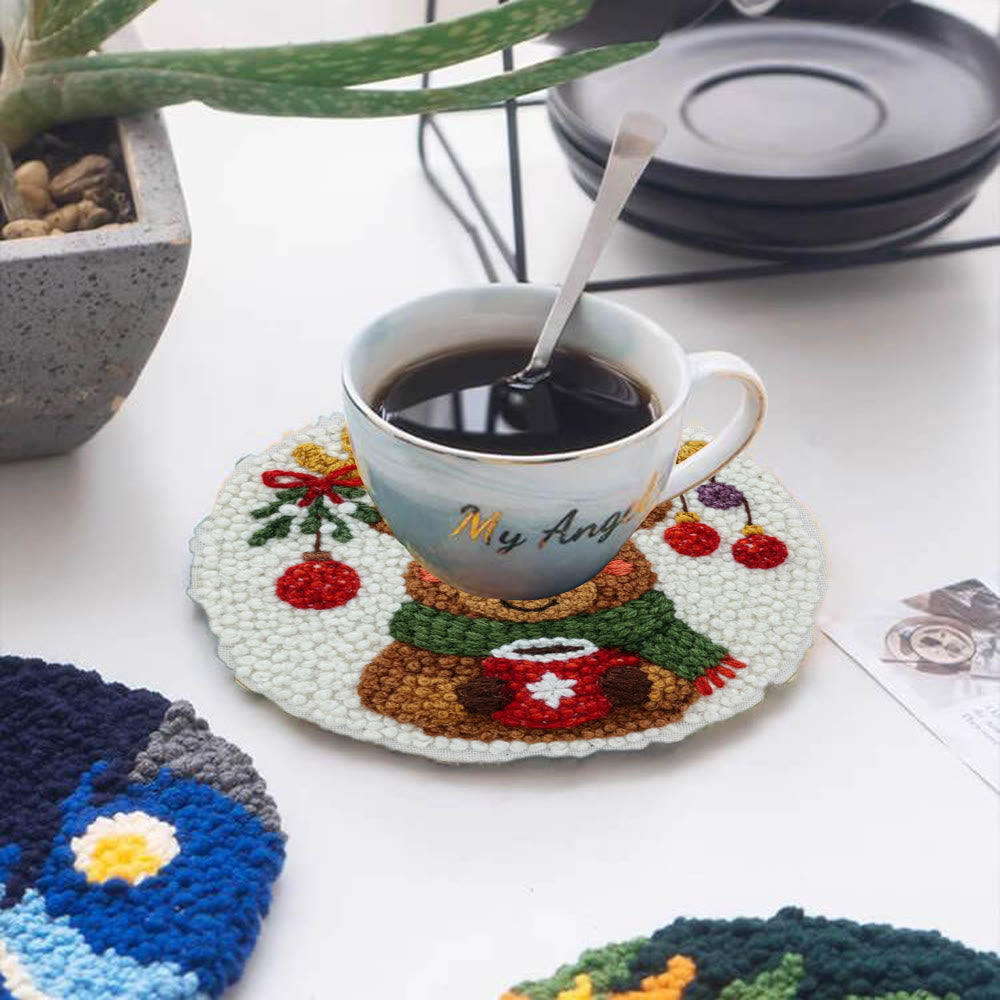 Cozy Christmas Moose Punch Needle – Embroidery Craft Set | Warm Winter Decor - image 4