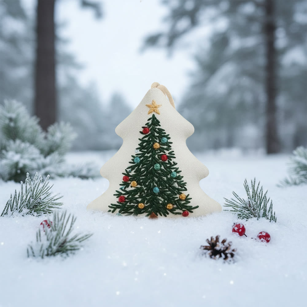 Rubbyoo Tree-shaped Embroidery Kit - Colorful Christmas Lights | Fun Crafting Experience | Brings Joy To Your Tree - image 5