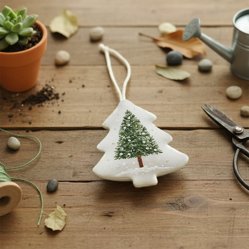 Rubbyoo Tree-shaped Embroidery Kit - Winter Tree | Christmas Handmade Art | Perfect For Stitch Beginner  - image 7
