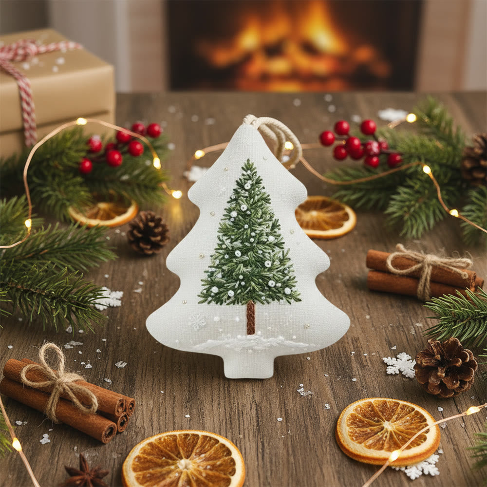 Rubbyoo Tree-shaped Embroidery Kit - Winter Tree | Christmas Handmade Art | Perfect For Stitch Beginner  - image 2