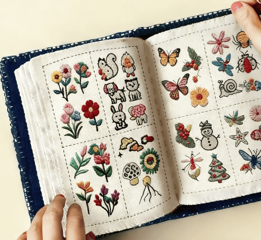 Embroidery Beginner Stitch Book - Easy Stitch Practice | Creative  Sewing Needlework | Gift For Handmade Starter - Embroidery Beginner Stitch Book - image 0