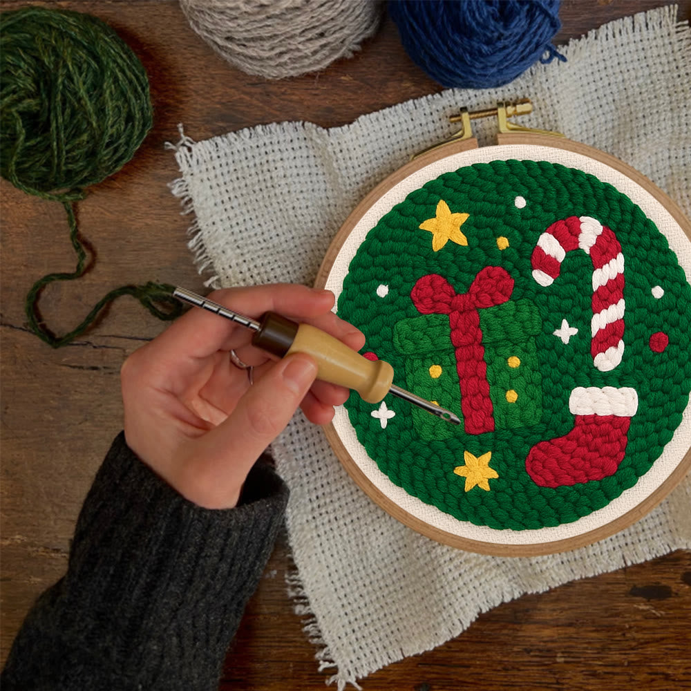 Christmas Festive Trinkets Punch Needle Kit – Newbie-friendly Handcraft | Joyful Holiday Home Decor - image 5