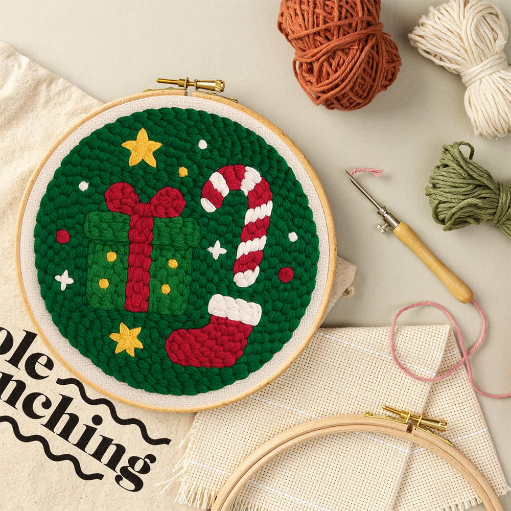 Christmas Festive Trinkets Punch Needle Kit – Newbie-friendly Handcraft | Joyful Holiday Home Decor - image 9