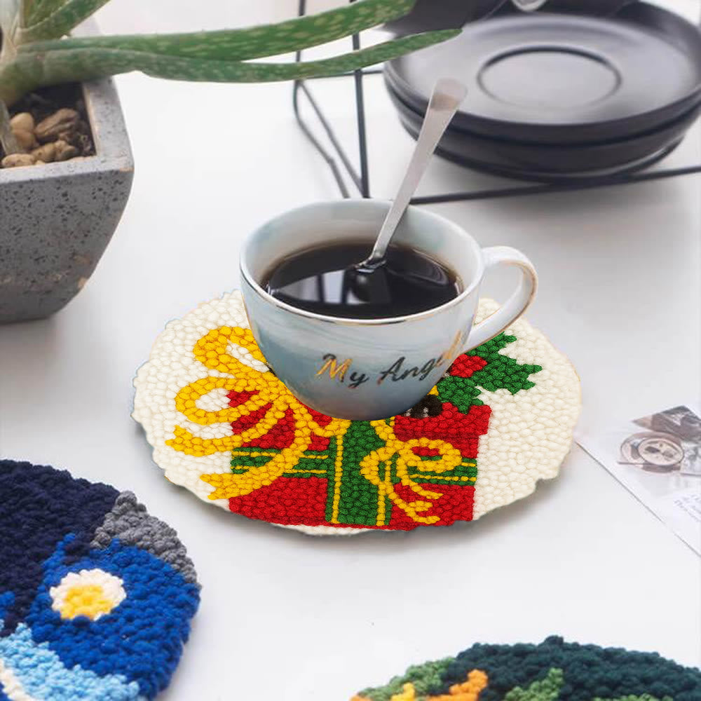 Christmas Black Cat Gift Punch Needle Kit – Festive DIY Handiwork | Sweet Holiday Ornament - image 4