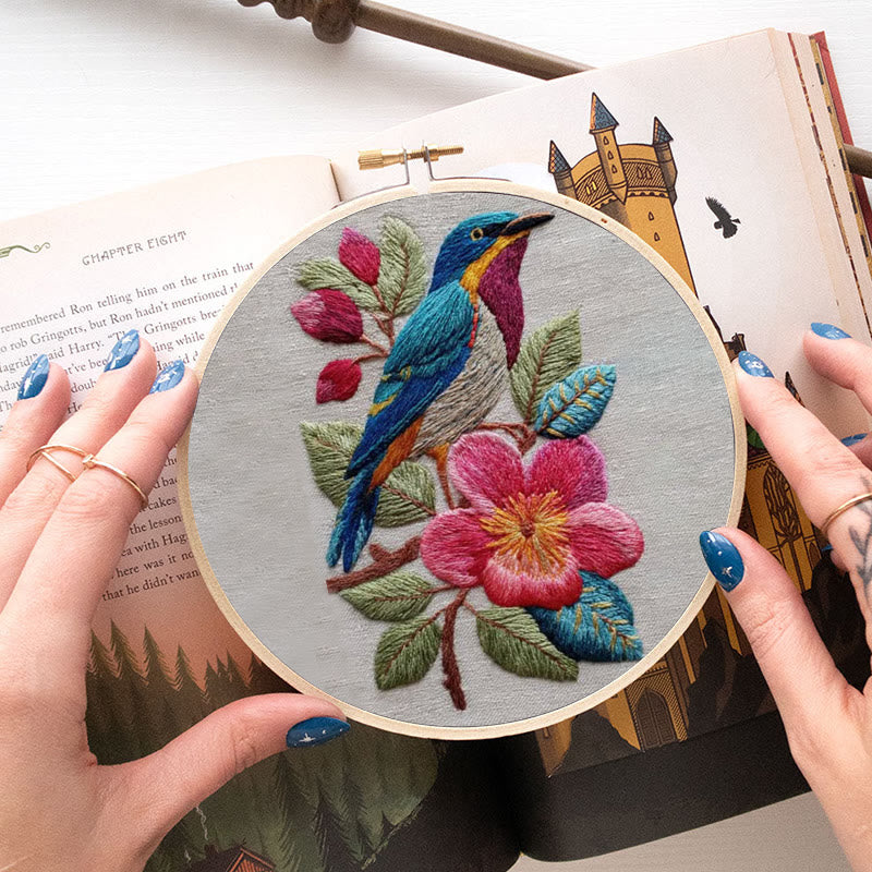 Rubbyoo Embroidery Kit - Stunning Bird | Handmade Needle Craft | Gift For Bird Lovers  - image 7