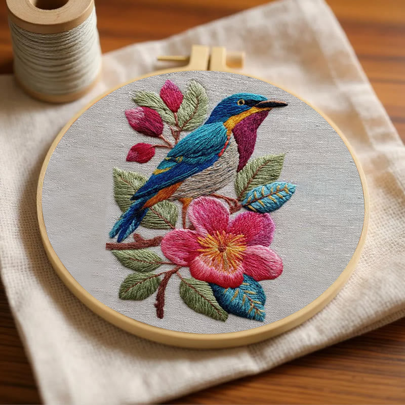 Rubbyoo Embroidery Kit - Stunning Bird | Handmade Needle Craft | Gift For Bird Lovers  - image 1