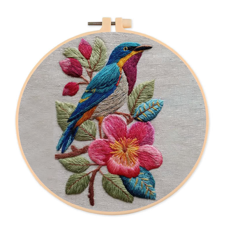 Rubbyoo Embroidery Kit - Stunning Bird | Handmade Needle Craft | Gift For Bird Lovers  - 20*20cm - image 0