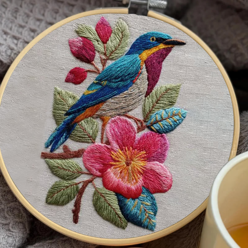 Rubbyoo Embroidery Kit - Stunning Bird | Handmade Needle Craft | Gift For Bird Lovers  - image 3