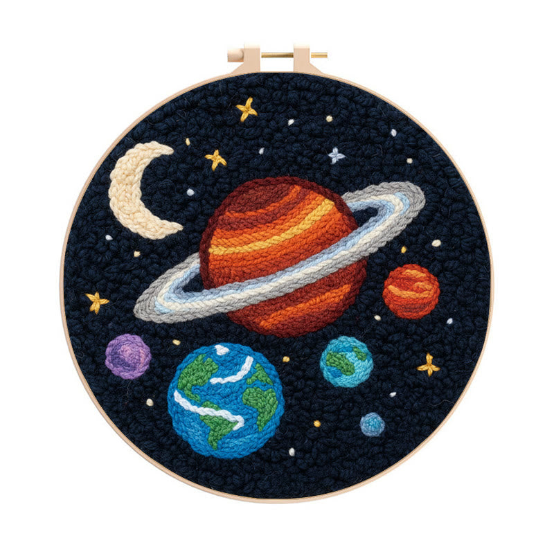 Solar System Planets Punch Needle Kit - Educational Handcraft Project ...