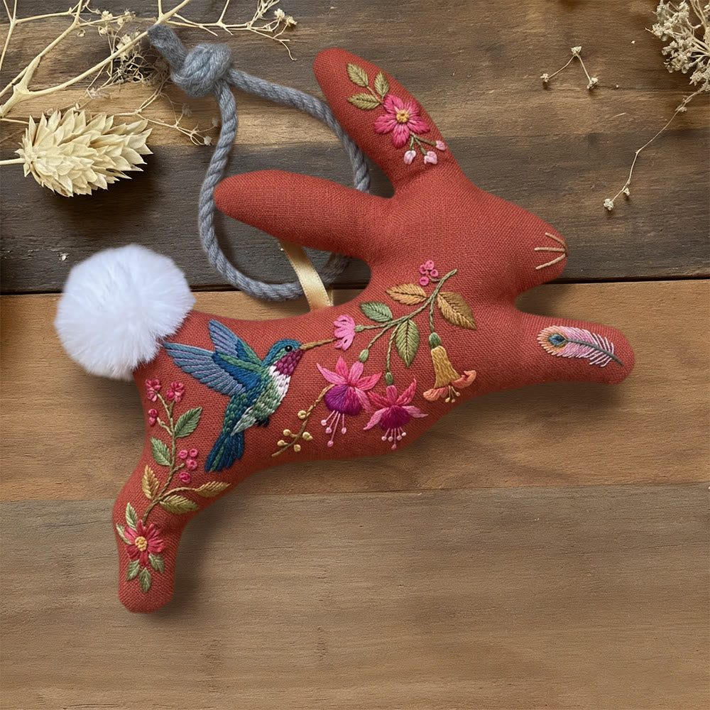 Rubbyoo Rabbit Embroidery Kit - Flying Hummingbird Design | Unique Bir ...