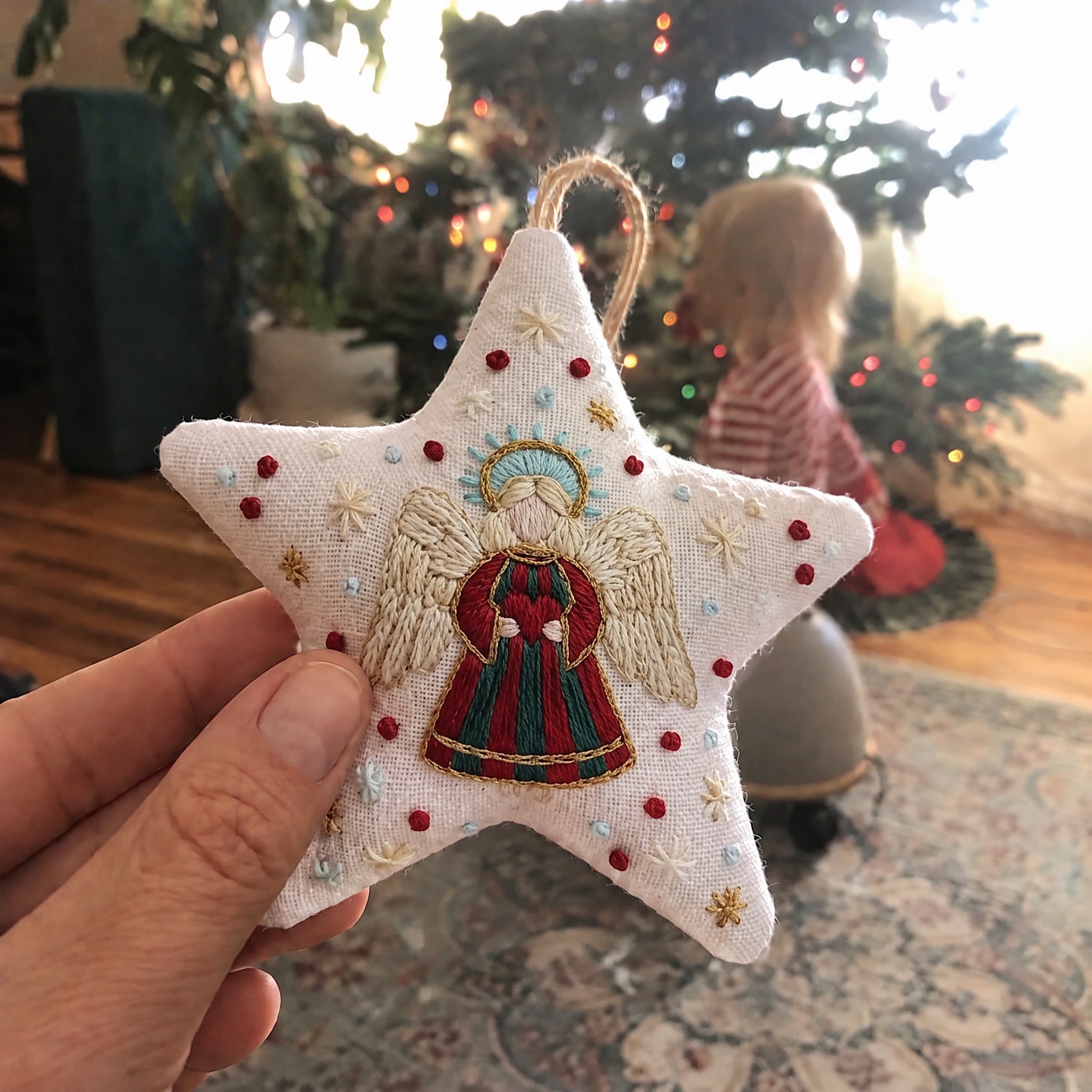 Star Hand Tutorial Rubbyoo Star Embroidery Kit - Sacred Guardian Angel | Timeless Christi ...